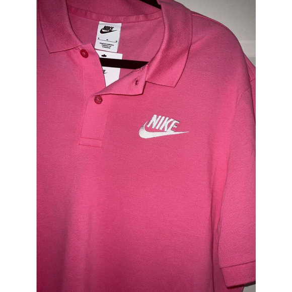 Nike Sportswear Men's Pink/White Logo Polo (909746-694) Sizes Medium - NWT - Picture 4 of 10